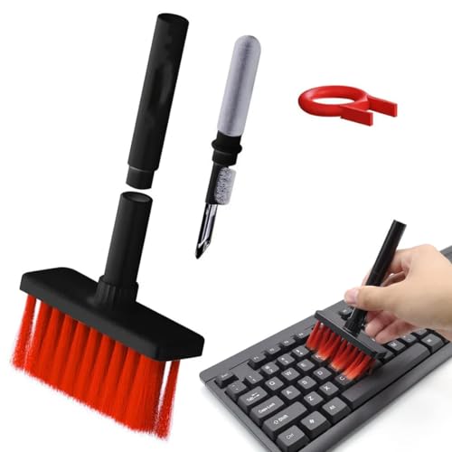 KGDUYC 1set Tastatur reinigungsset - Reinigungsbürste für Tastatur - 5 in 1 Keyboard Cleaning Brush Kit,Multifunction Earphones Cleaner mit Tastenkappe Abzieher,für Gaming Mechanische Tastatur Earbuds von KGDUYC
