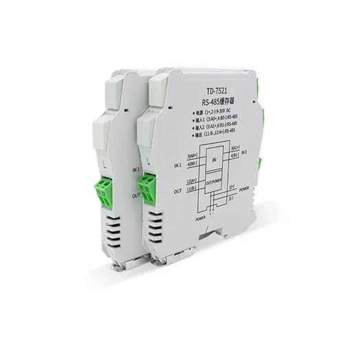 RS485 Repeater Industriequalität Isolation Chip erweitern Kommunikationsabstand 485 Signalverstärker 1 In 4 Out 1Pcs(2 SLAVE TO 1 MASTER_24VDC POWER) von KGUDINZI