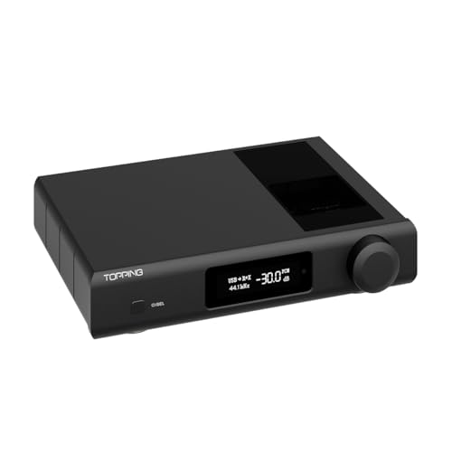 TOPPING D90 III Discrete Vollständig ausgeglichener HiFi-DAC - BT 5.1-Unterstützung LDAC PEQ-Einstellung Desktop-Audio-Vorverstärker mit Bluetooth-Fernbedienung (Schwarz) von KGUSS
