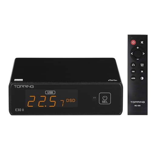 Topping E30 II lite DAC-Vorverstärker – AK4493S Hi-Res XMOS XU208 DAC 32 Bit/768 kHz DSD512 DSD Direktmodus für USB/Koax/optische Eingänge RCA HiFi Stereo Digital Audio Decoder Topping E30 II lite DAC-Vorverstärker – AK4493S Hi-Res XMOS XU208 DAC 32 Bit/768 kHz DSD512 DSD Direktmodus für USB/Koax/optische Eingänge RCA HiFi Stereo Digital Audio Decoder von KGUSS