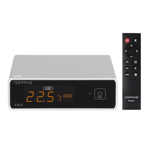Topping E30 II lite DAC-Vorverstärker – AK4493S Hi-Res XMOS XU208 DAC 32 Bit/768 kHz DSD512 DSD Direktmodus für USB/Koax/optische Eingänge RCA HiFi Stereo Digital Audio Decoder Topping E30 II lite DAC-Vorverstärker – AK4493S Hi-Res XMOS XU208 DAC 32 Bit/768 kHz DSD512 DSD Direktmodus für USB/Koax/optische Eingänge RCA HiFi Stereo Digital Audio Decoder von KGUSS