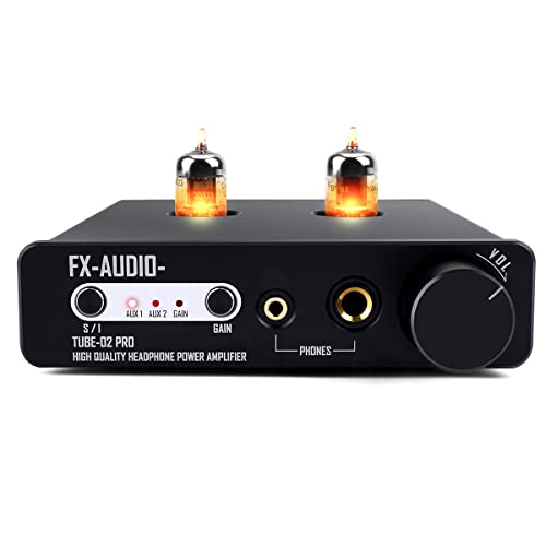 FX-Audio Tube-02 Pro Tube Kopfhörerverstärker, Vakuum 5725 Röhrenvorverstärker, Mini Hi-Fi integrierter Stereo Class A Verstärker unterstützt 32-600 Ohm Kopfhörer, für FX-Audio Tube-02 Pro Tube Kopfhörerverstärker, Vakuum 5725 Röhrenvorverstärker, Mini Hi-Fi integrierter Stereo Class A Verstärker unterstützt 32-600 Ohm Kopfhörer, für von KGUSS