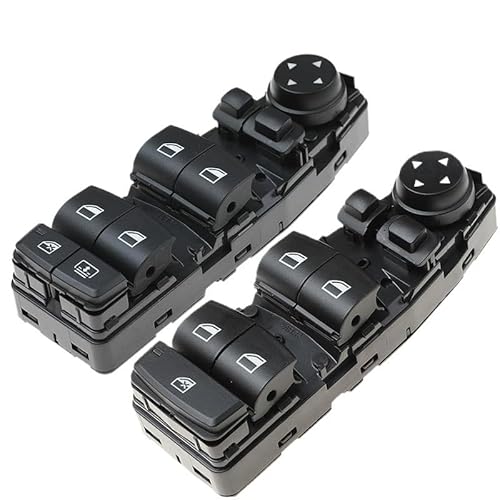 61319241956 61319241955 6 Pins Power Elektrische Master Fenster Schalter for BMW 5 6 Serie F06 F07 F10 F11 X3 F25(Black 6131-9241-956) von KHBBDV