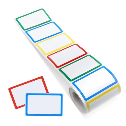 300 Pezzi di Etichette adesive per Nomi, Etichette Colorate autoadesive per Nomi, Adatte per Cucina, Abbigliamento per Bambini, Scuola e Ufficio, 89 x 57mm 300 Pezzi di Etichette adesive per Nomi, Etichette Colorate autoadesive per Nomi, Adatte per Cucina, Abbigliamento per Bambini, Scuola e Ufficio, 89 x 57mm von KHIRY