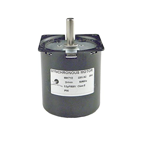 DC-electronic starter 68KTYZ Metallgetriebe for Rotisserie-Plattenspieler 220 V AC 5 U/min Exzenterwellen-Mini-Getriebe-Elektromotor FZUGEDRLI von KHIRY