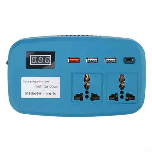 Batterie-Konverter DC zu AC Wechselrichter 220V Tragbarer Netzteiladapter Auto Fahrzeug Outdoor Mobiler Stromwandler für Camping Reisen Zuhause Elektronische Geräte Unterstützung 1100W von KHIronHive