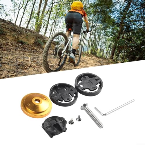KHIronHive Aluminium-Halterung für Fahrradcomputer, kompatibel mit Edge, für Cateye stabiles Design (blau) von KHIronHive