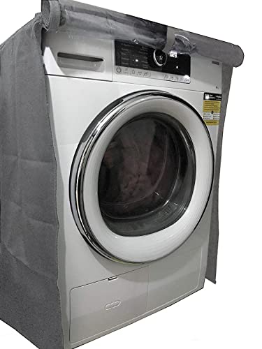 KHOMO GEAR Waschmaschine und Trockner Schutz - Universal Fit für die Meisten Frontlader Waschmaschinen und Wäschetrockner - 61 x 58 x 81 cm - Grau mit Transparent von KHOMO ACCESSORIES