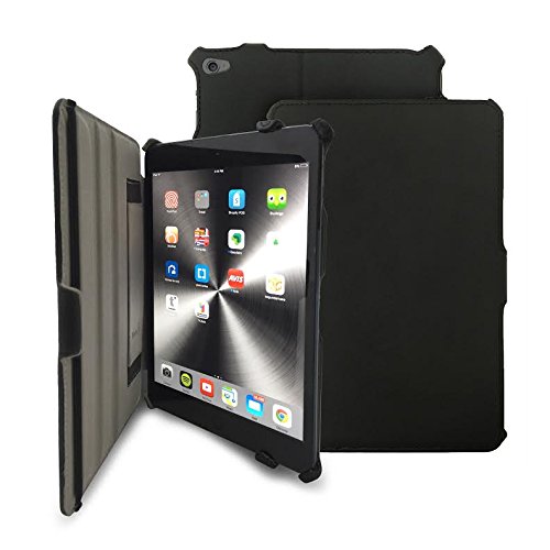 KHOMO Schutzhülle für Tablet iPad Mini 4 - Leder Schwarz von KHOMO