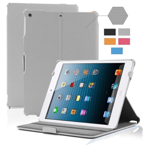 KHOMO Schutzhülle für iPad 5 Air mit Handschlaufe und integriertem Ständer, Grau von KHOMO