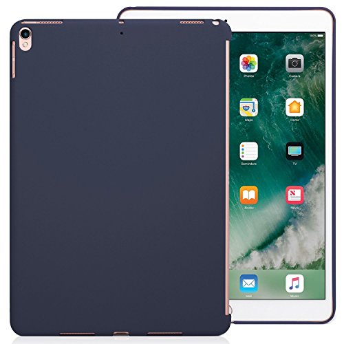 KHOMO iPad Air 3 10.5 (2019) / iPad Pro 10.5 (2017) Rückseite Abdeckung Case Hülle Schutzhülle Kompatibel mit Smart Cover und Testatur - Dunkelblau von KHOMO