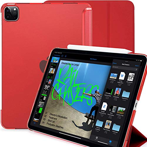 KHOMO iPad Pro 11 2020 Hülle (2. Gen.) Case Gehäuse mit Doppeltem Schutz Ultra Dunn und Super Leicht Smart Cover Schutzhülle - Rot von KHOMO