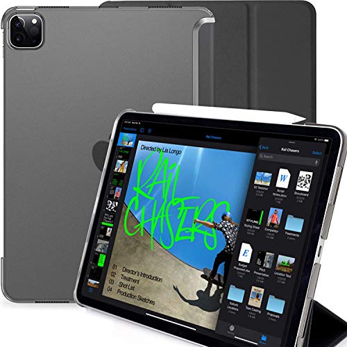 KHOMO iPad Pro 11 2020 Hülle (2. Gen.) Case Gehäuse mit Doppeltem Schutz Ultra Dunn und Super Leicht Smart Cover Schutzhülle - Schwarz von KHOMO