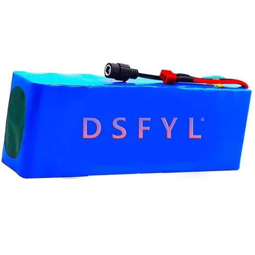 48 V E-Bike-Akku, Fahrradbatterien, Lithium-Ionen, wasserdicht, PVC, mit Ladegerät für 200 W – 1000 W Motor (15 AH) von KHUKHU