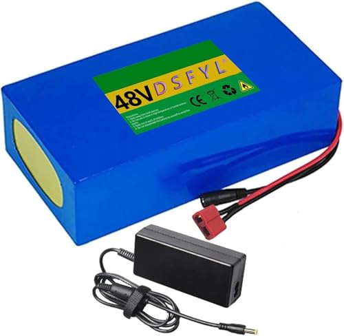 E-Bike-Akku, 36 V, 48 V, Lithium-Ionen mit Ladegerät mit BMS-Schutzplatine für Motor, 1000 W, 750 W, 500 W, 250 W (36 V, 30 AH) von KHUKHU