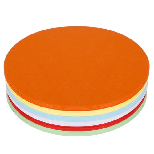 252 Blatt Moderationskarten Set, 6 Farben Moderationskarten Rund, 15cm Bastelpapier Bunt Runden, Metaplankarten, Moderationskoffer für Büro Schule Präsentation Und Moderation 252 Blatt Moderationskarten Set, 6 Farben Moderationskarten Rund, 15cm Bastelpapier Bunt Runden, Metaplankarten, Moderationskoffer für Büro Schule Präsentation Und Moderation von KHstylehoo