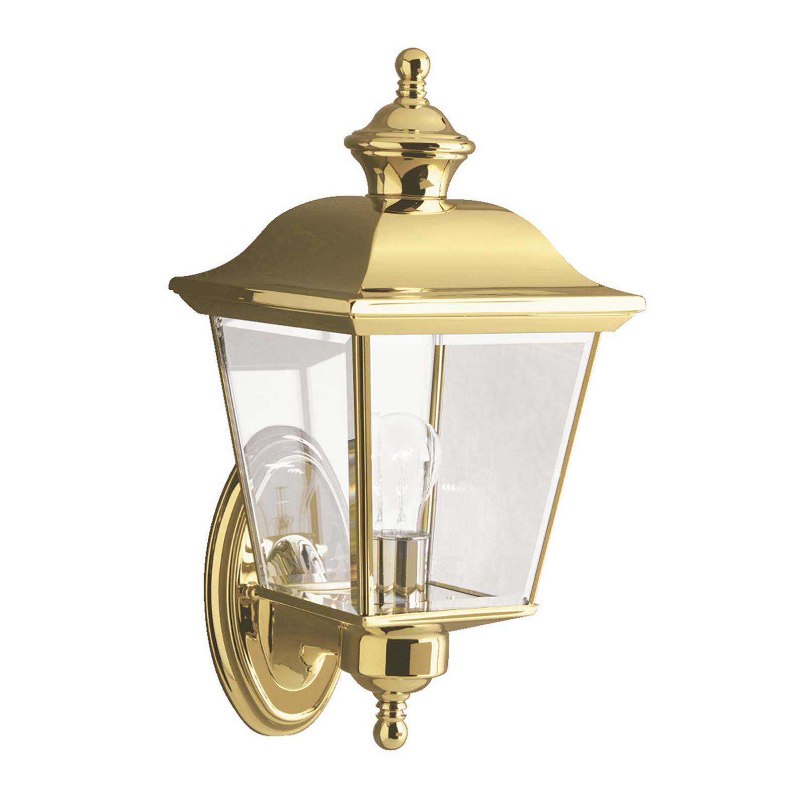 Außenwandlampe Bay Shore Fassung oben gold poliert Außenwandlampe Bay Shore Fassung oben gold poliert von KICHLER