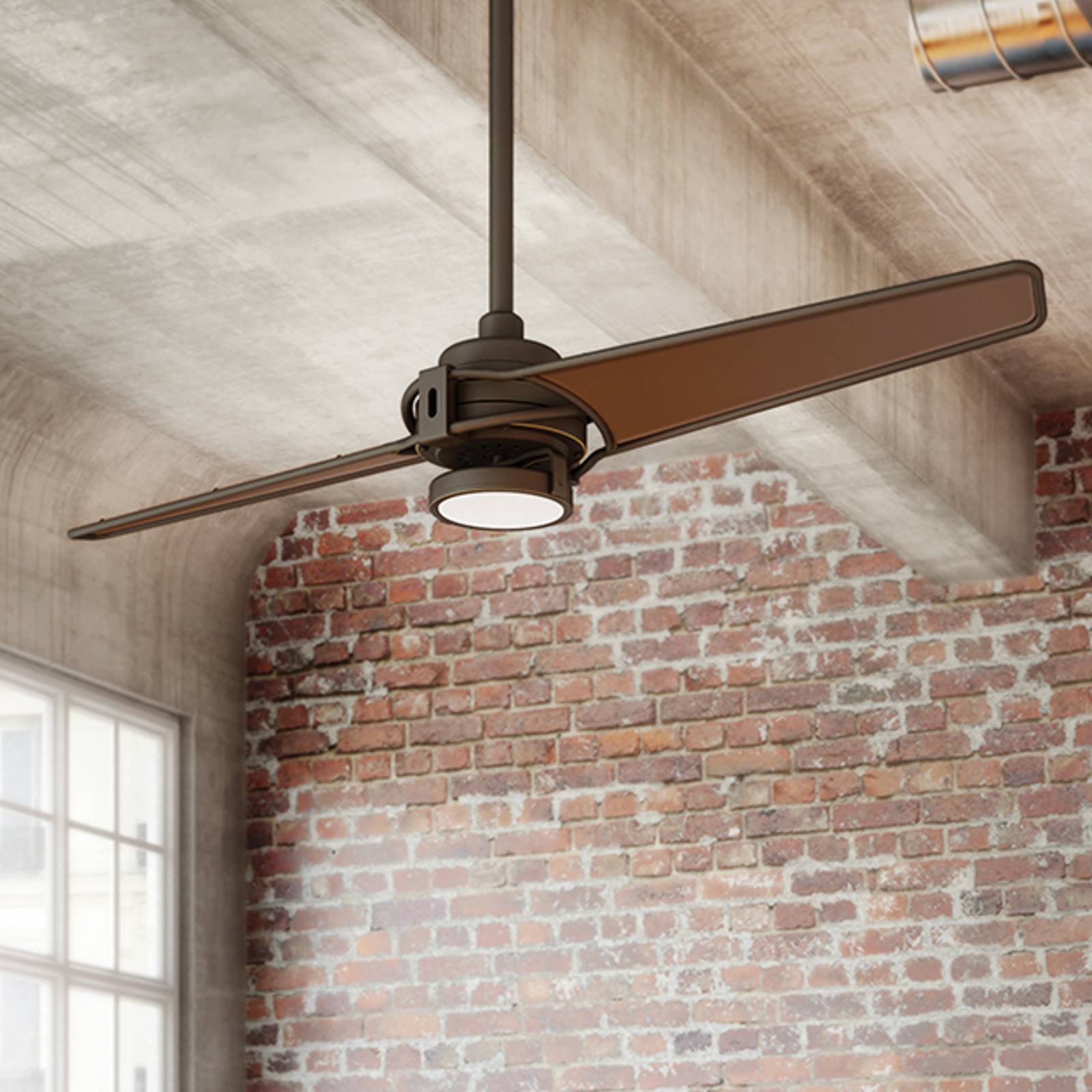 LED-Deckenventilator Xety, bronze geölt, gebürstet von KICHLER