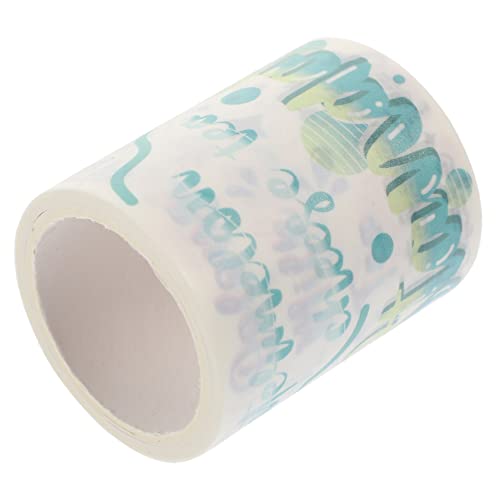 KICHOUSE 1 Rolle Washi-Tape Aufkleber für Sammelalbum klebeband deko basteln bastelset Scrapbooking-DIY-Klebebänder Scrapbooking-Bänder Schrottband Japanisches Papier von KICHOUSE