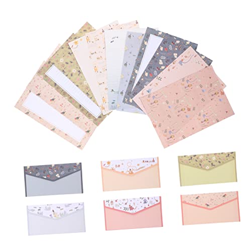 KICHOUSE 1 Satz Briefpapier Umschlag Set Schule Stationäres Papier Süßes Stationäres Süße Umschläge Für Briefe Papierumschlag Briefumschlag Schreibwaren Für Briefe von KICHOUSE