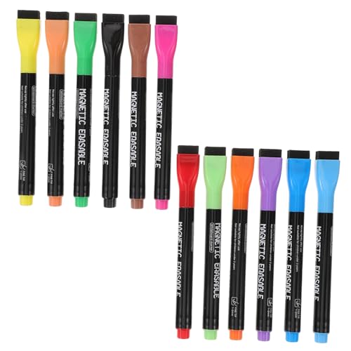 KICHOUSE 1 Satz Magnetischer Whiteboardstift für Trockenlöscher mit Radiergummi Textmarker farbige Markierungen Whiteboard-Marker praktische Markierungsstifte Plastik KICHOUSE 1 Satz Magnetischer Whiteboardstift für Trockenlöscher mit Radiergummi Textmarker farbige Markierungen Whiteboard-Marker praktische Markierungsstifte Plastik von KICHOUSE