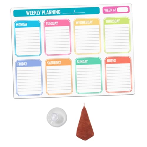 KICHOUSE 1 Satz Magnettafel Trocken Abwischbarer Tafelkalender Magnetanzeigetafel Kühlschrank-speiseplaner Magnetisch Woche Der Trocken Abwischbaren Tafel Weißer Radiergummi Für Stoff KICHOUSE 1 Satz Magnettafel Trocken Abwischbarer Tafelkalender Magnetanzeigetafel Kühlschrank-speiseplaner Magnetisch Woche Der Trocken Abwischbaren Tafel Weißer Radiergummi Für Stoff von KICHOUSE