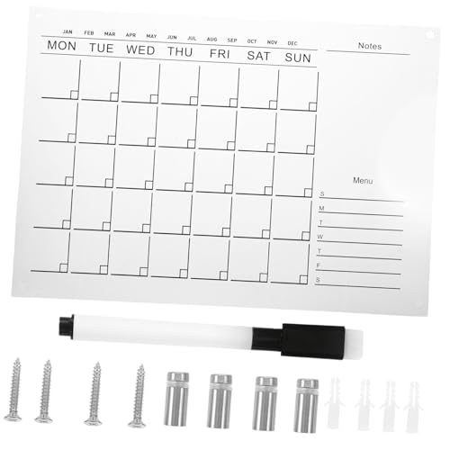 KICHOUSE 1 Satz Nachrichten schreibbrett hängend Wochenplaner trocken abwischbar Wand kühlschrank wöchentlich klarer Kalender Wiederverwendbarer Kalender Acryl Transparent Zufällige Farbe KICHOUSE 1 Satz Nachrichten schreibbrett hängend Wochenplaner trocken abwischbar Wand kühlschrank wöchentlich klarer Kalender Wiederverwendbarer Kalender Acryl Transparent Zufällige Farbe von KICHOUSE