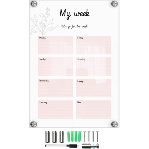 KICHOUSE 1 Satz Notiztafel klein hochzeitsdeko Memoboard dekoration Whiteboard-Notizblock Wand-Whiteboard Transparentes Schreibvorstand Mini -Whiteboards Wandtafel Acryl von KICHOUSE