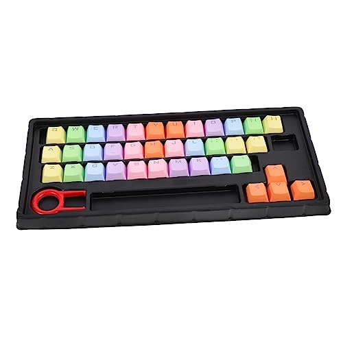 KICHOUSE Tastenkappen für mechanische Tastaturen PBT-Tastenschilder schickes Tastenkappen-Set für die Tastatur satte Farben langlebig einfach zu verwenden von KICHOUSE