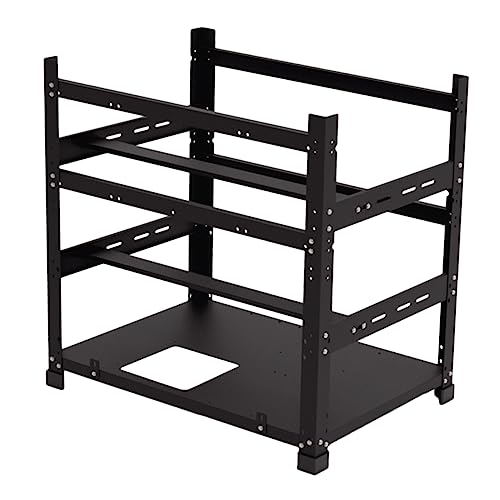KICHOUSE 1 Set Grafikkarten Rahmenhalter Gaming DIY Ständer Rig Racks Metall Grafikkarten Rack Grafikkarten Halterung Grafikkarten Regal Kaltgewalzte Stahlplatte Schwarz von KICHOUSE