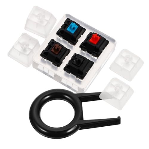 KICHOUSE 1 Stück Achstester Tastaturprüfung Tastaturschafttester mechanischer Tastaturtester Tastenkappe der Tastatur Tastaturtest-Tool Tastatur-Kit Tastenkappentester Acryl Zufällige Farbe von KICHOUSE