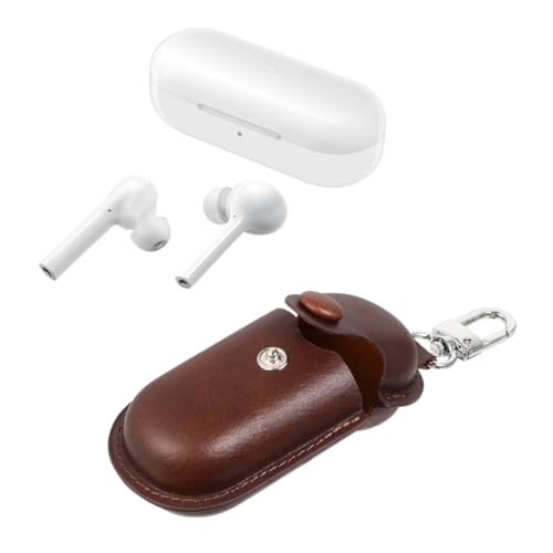 KICHOUSE 1 Stück Passend für Freebuds3i Wireless Headset Schutzhülle Kopfhörer-Organizer Kopfhörer Schutztasche Kopfhörer Fall Wasserdichter Kopfhörerhalter Haut Brown von KICHOUSE