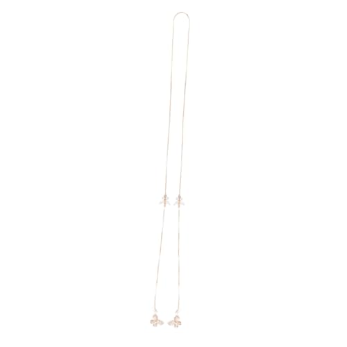 KICHOUSE 1 Stück Zirkon-Schmetterlings-kopfhörer- -verlorene Halskette Kopfhörer Süße Kette Halsschmuck Aus Zirkon Drahtlose Kopfhörer Halsschmuck Für Damen Kupfer Golden von KICHOUSE