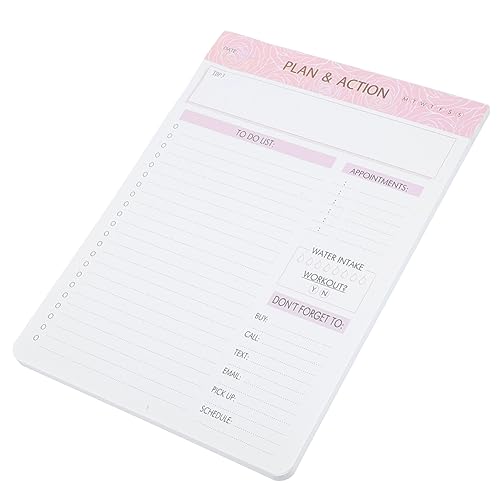 KICHOUSE 1 Tagesplaner Kalender-Notizbuch Pads nehmen Bürobedarf Notizblöcke für den täglichen Gebrauch Notizzubehör tragbarer Planer-Notizblock Büro-Notizblock Papier von KICHOUSE