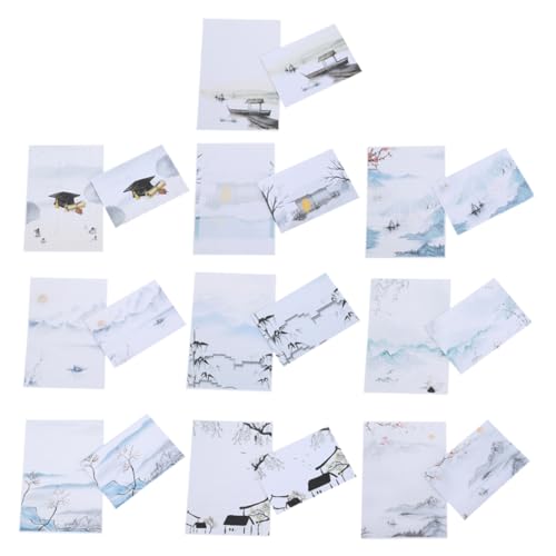 KICHOUSE 10 Sets Briefpapier Segenskarten Grußkarten Briefpapier Set Umschlag Und Briefpapier Briefpapier Briefpapier Mit Umschlägen 120 G Doppelklebepapier KICHOUSE 10 Sets Briefpapier Segenskarten Grußkarten Briefpapier Set Umschlag Und Briefpapier Briefpapier Briefpapier Mit Umschlägen 120 G Doppelklebepapier von KICHOUSE
