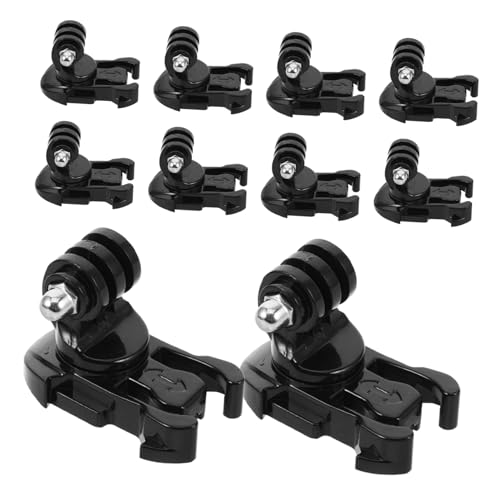 KICHOUSE 10Stücke Action Adapter mit J Haken Schnalle Telefonklemme für Vertikale Leicht Perfektes Zubehör für Actionkameras von KICHOUSE