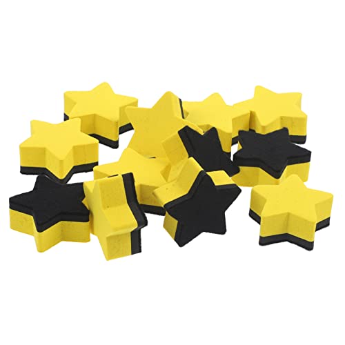 KICHOUSE 12 Stück Pentagramm-Radiergummi trockene Radiergummis trockener Radiergummi Planke Tipp Magnetgummi für weiße Boards Whiteboards trocken abwischbar Filzstoff Yellow KICHOUSE 12 Stück Pentagramm-Radiergummi trockene Radiergummis trockener Radiergummi Planke Tipp Magnetgummi für weiße Boards Whiteboards trocken abwischbar Filzstoff Yellow von KICHOUSE
