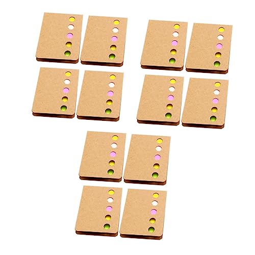 KICHOUSE 12 Stück klebrige Lesezeichen Buchseite klebriger Notizblock Büro Jumbo klebrige Seitenmarkierungsaufkleber bunte Markierungsaufkleber Seitenführungs-Tags Kraftpapier von KICHOUSE