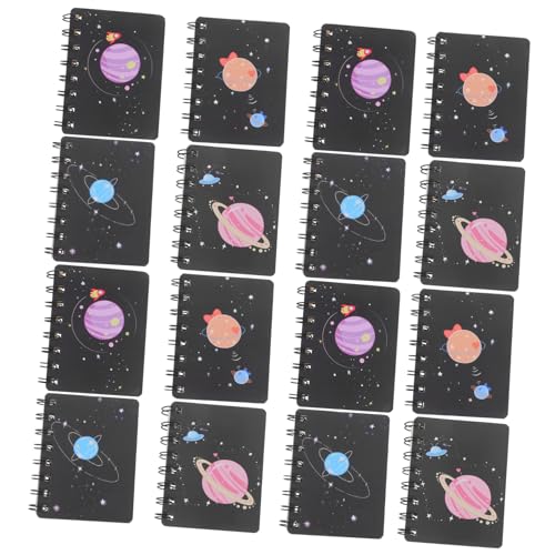 KICHOUSE 16 Stück Tragbarer Notizblock Schule Mini-notizbücher Notizbuch Kleine Notizblöcke Groß Kleine Notebooks Masse Tasche Schreibtafel Notizblöcke Klein Papier von KICHOUSE