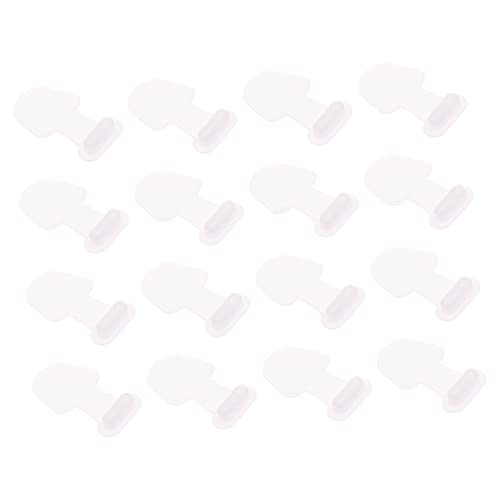 KICHOUSE 16 Stück Typ-C-Staubstopfen Abdeckung Schutz Hafen USB-C- Handy zubehör handyzubehör fingerhalterung staubstoper Telefon Klebestopper Stecker weiches Gummi Transparent von KICHOUSE
