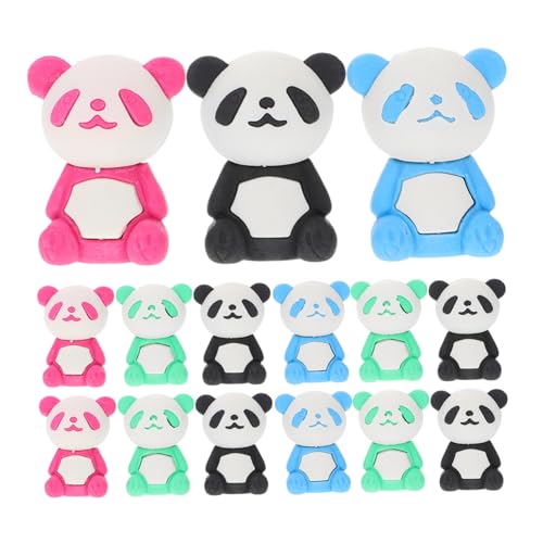 KICHOUSE 16Stücke Panda Radiergummi Cartoon Radiergummis für Lustige Tier Radierer Schulgeschenk Zufällige Farben für Sammler KICHOUSE 16Stücke Panda Radiergummi Cartoon Radiergummis für Lustige Tier Radierer Schulgeschenk Zufällige Farben für Sammler von KICHOUSE