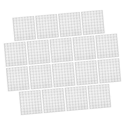KICHOUSE 18 Blatt doppelseitiges Klebeband selbstklebende Aufkleber Schaum doppelseitiger Aufkleber Dual-Klebestreifen doppelseitige Aufkleber Klebebänder z. B. Kunststoff Weiß von KICHOUSE