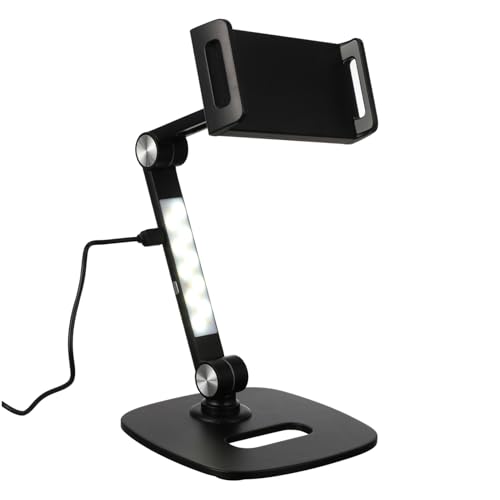 KICHOUSE 1Satz Tablet Halterung Verstellbare Tischhalterung für Handy Tablet Stabil Stoßfest für Zuhause Büro Kompatibel mit Geräten von KICHOUSE