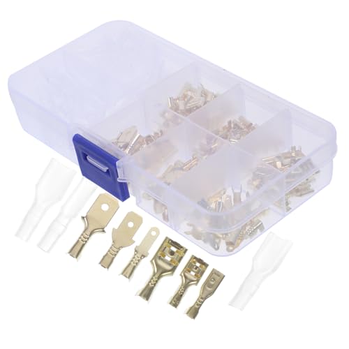 KICHOUSE 1Satz Teiliges Crimpverbinder Verschiedene Spatenverbinder für Lautsprecher Anschlüsse Kompakt Leicht für Haushaltsgeräte Reparaturen Einfache KICHOUSE 1Satz Teiliges Crimpverbinder Verschiedene Spatenverbinder für Lautsprecher Anschlüsse Kompakt Leicht für Haushaltsgeräte Reparaturen Einfache von KICHOUSE