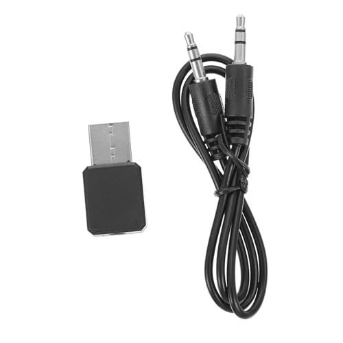 KICHOUSE 1Satz USB Audio Empfängeradapter Drahtloser Stereo Audio Empfänger für Auto Zuhause Integriertes Mikrofon für Freisprechen Kompakt Tragbar für Audiogenuss von KICHOUSE