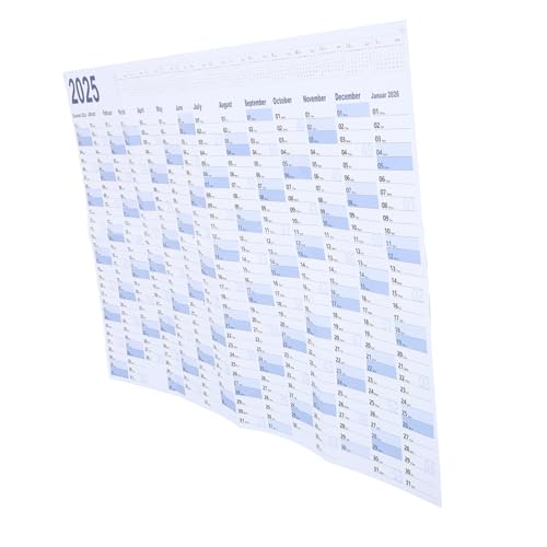 KICHOUSE 1Satz Wandkalender Kreativer Jahresplaner Mit Großzügigen Notizfeldern Leicht Aufzuhängen Stabil Und Platzsparend Für Persönliche Planung Und Organisation Von Terminen von KICHOUSE