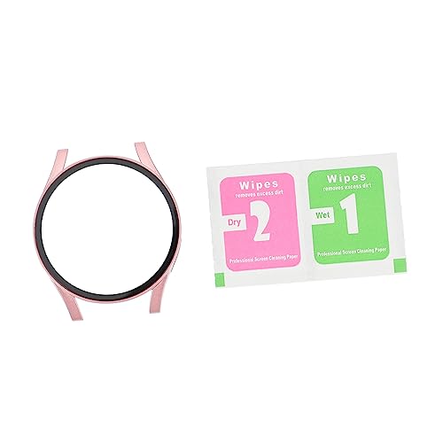 KICHOUSE 1Stück Watch Gehärtetes Uhr Schutzabdeckung Gehäuse Roségold Kompatibel mit Smartwatch Leicht Perfekter Sitz von KICHOUSE