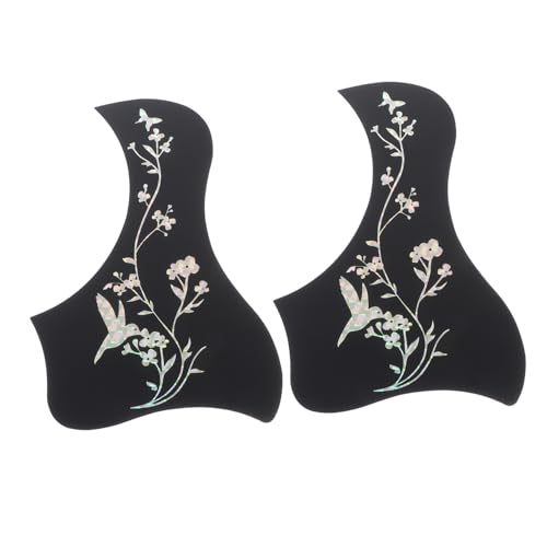 KICHOUSE Selbstklebende Gitarren-Scratch-Aufkleber Folk-Gitarren-schlagbrett-Aufkleber-Set Silber Aufkleber Für 40/41 Zoll KICHOUSE Selbstklebende Gitarren-Scratch-Aufkleber Folk-Gitarren-schlagbrett-Aufkleber-Set Silber Aufkleber Für 40/41 Zoll von KICHOUSE