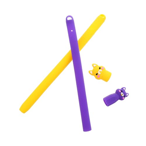 KICHOUSE 2 Stück Stylus-hülle Abdeckung Griffe Fallender Stiftdeckel Für Etui Zubehör Schreiblernbleistift Cartoon-stifthülle Neuartige Bleistiftkappe Kieselgel KICHOUSE 2 Stück Stylus-hülle Abdeckung Griffe Fallender Stiftdeckel Für Etui Zubehör Schreiblernbleistift Cartoon-stifthülle Neuartige Bleistiftkappe Kieselgel von KICHOUSE