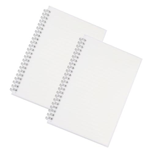 KICHOUSE 2 Stücke Dull Polnischen Notebook Journal Tagebuch Notizblock Notebooks Transparent Notizblock von KICHOUSE